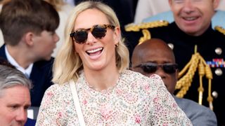 Zara Tindall attends the Platinum Pageant on The Mall on June 5, 2022