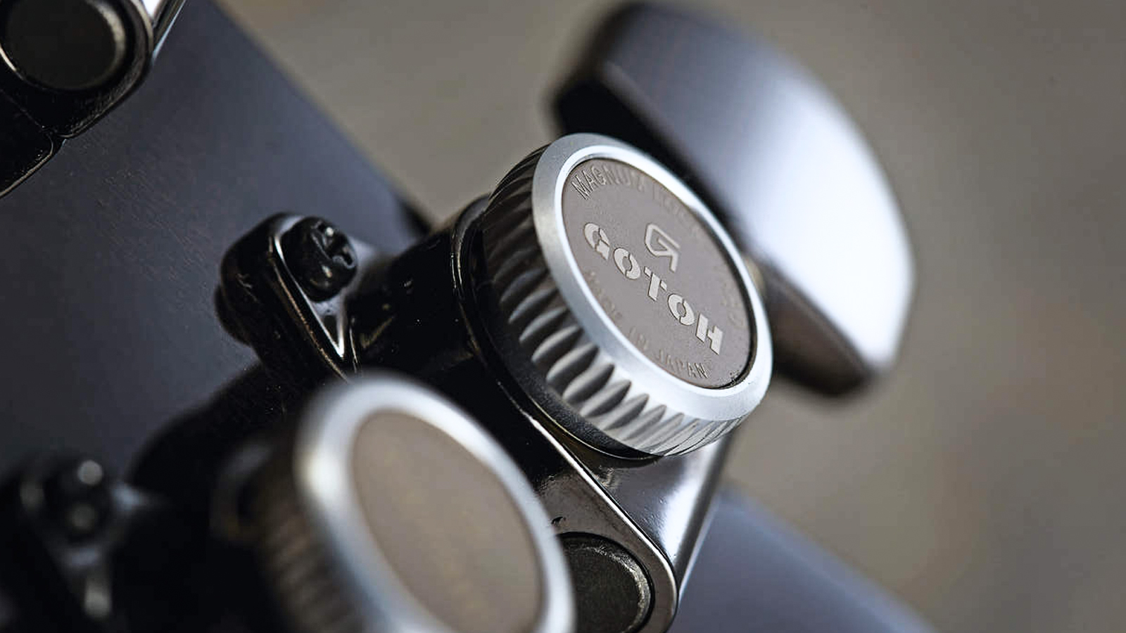 Close up shot of Gotoh locking tuner