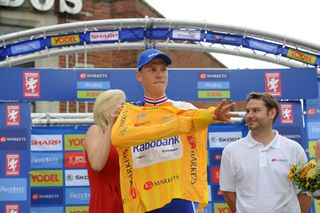 Lars Boom, race leader, Tour of Britain 2011, stage six