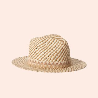 flay lay image of fedora hat 