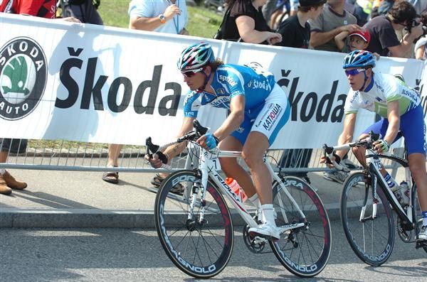 Filippo Pozzato (Italy) corners.