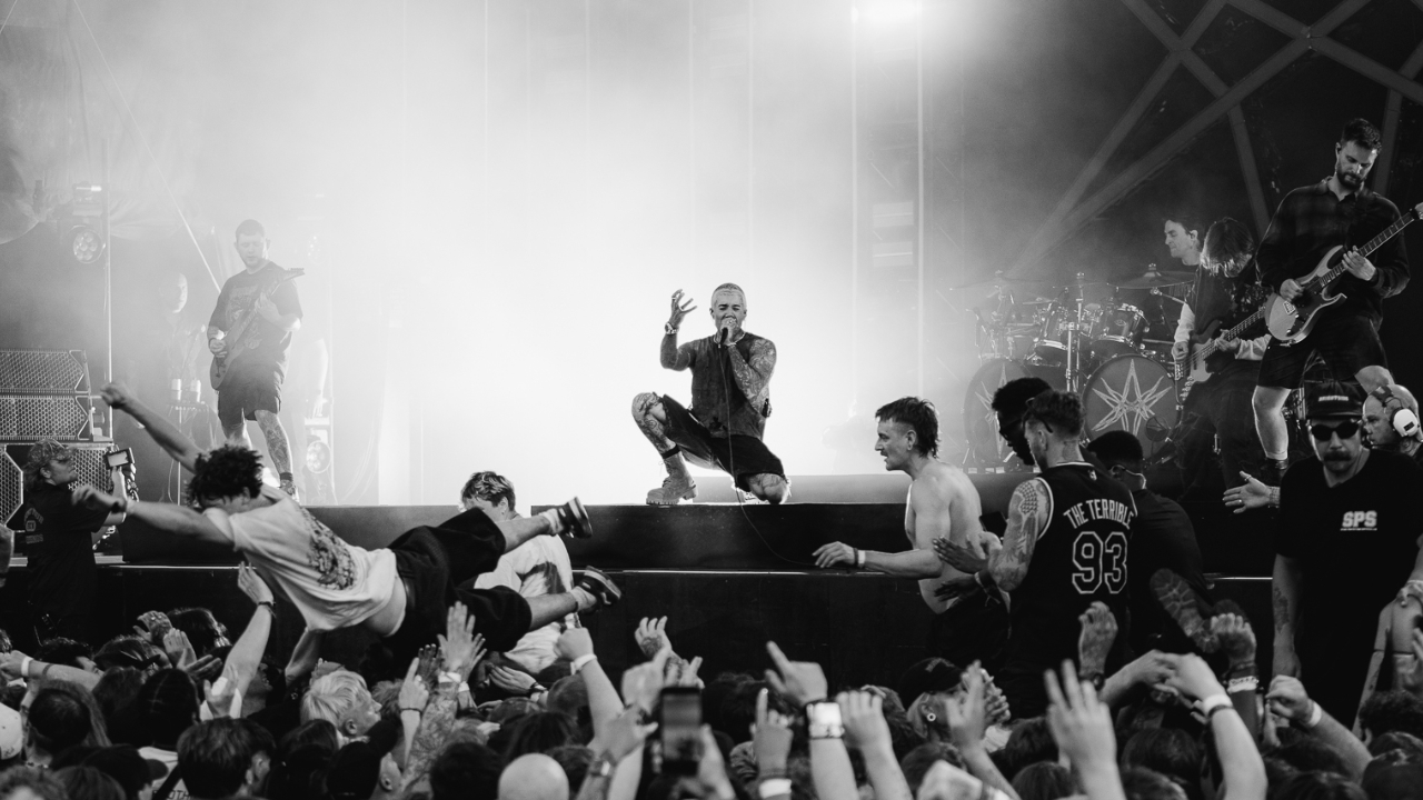 Bring Me The Horizon on the front row