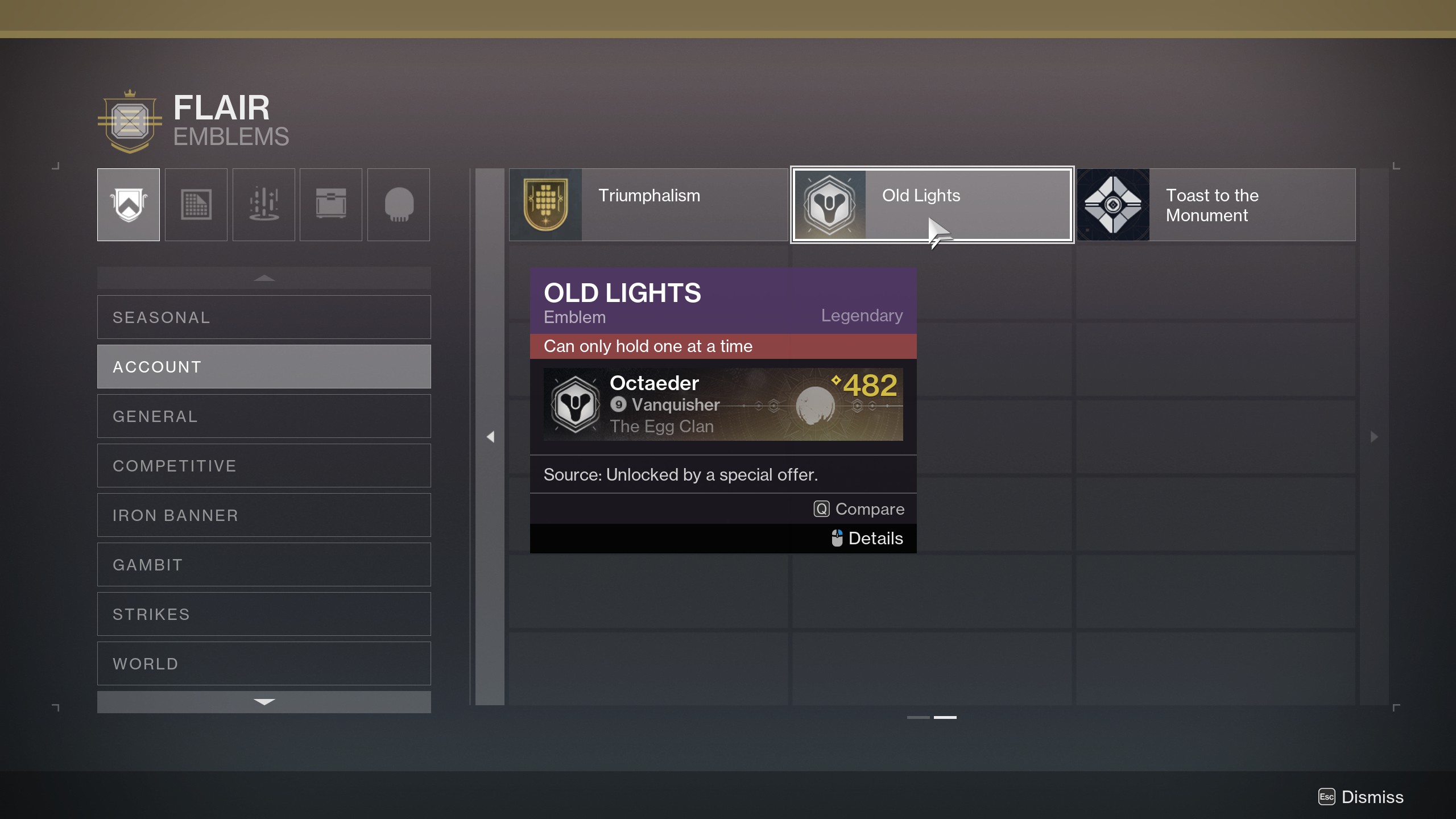 Old Lights emblem