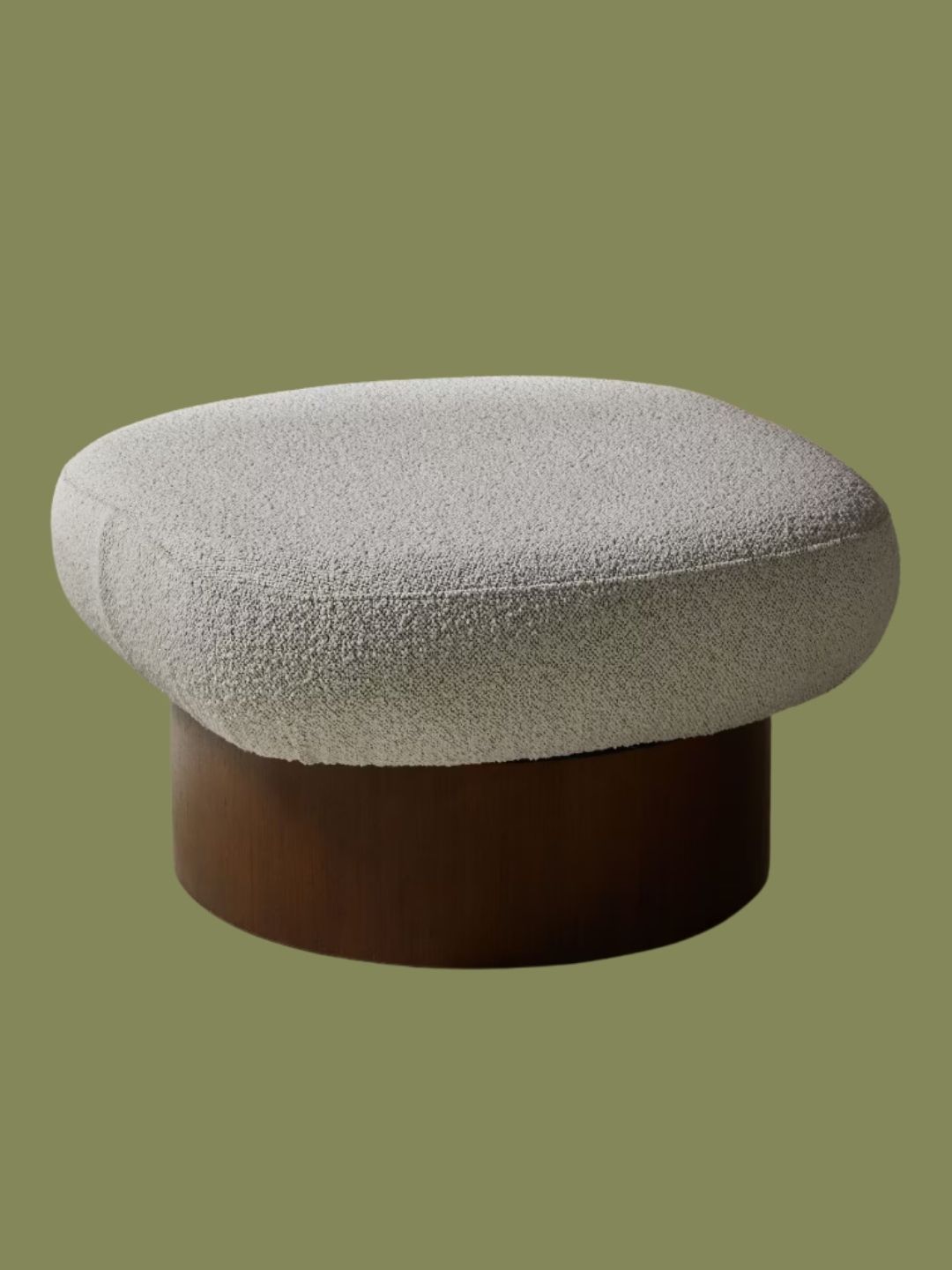 MADE, Novara Storage Footstool in Off White Pax Boucle