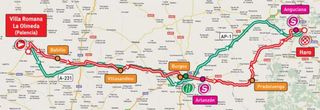 Vuelta Stage 16 map