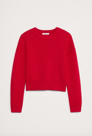 Banana Republic, Merino Crew-Neck Cropped Sweater