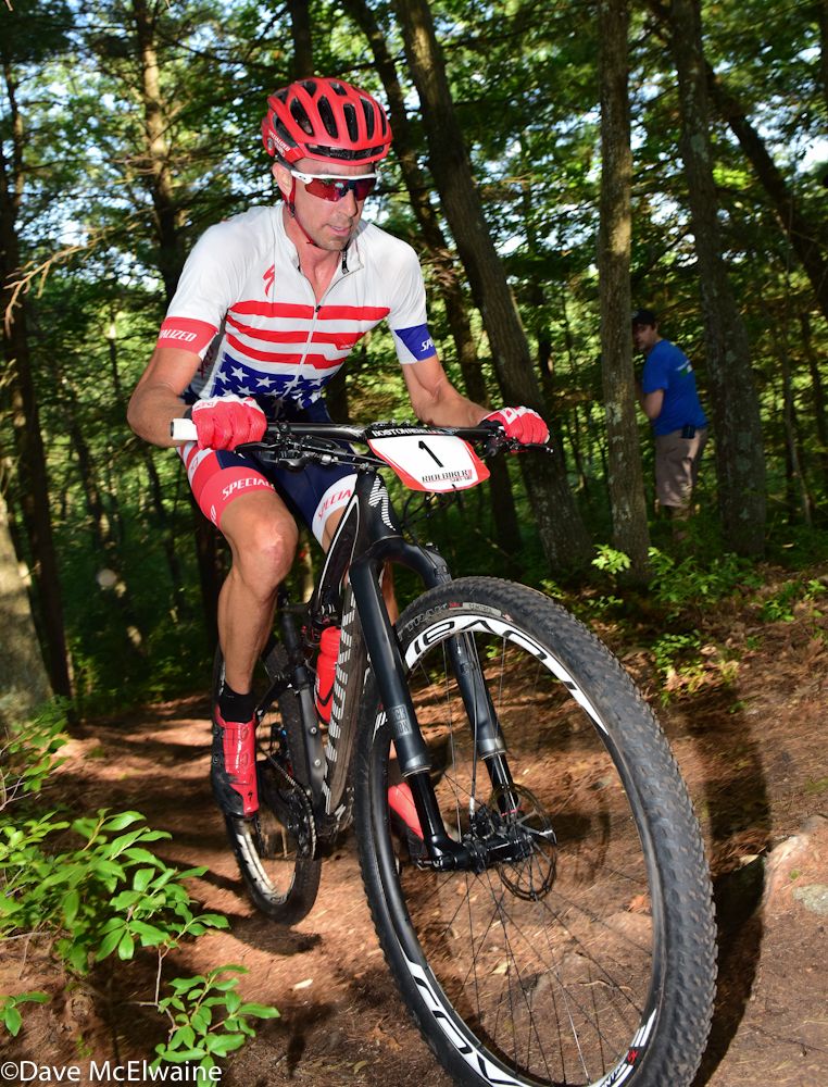 Todd Wells (Specialized) with a comfortable lead on lap two of five