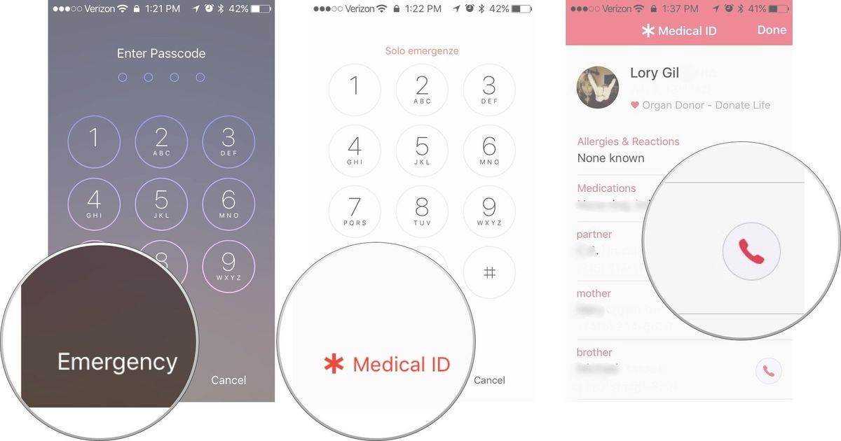 fastest way to make emergency call on iphone