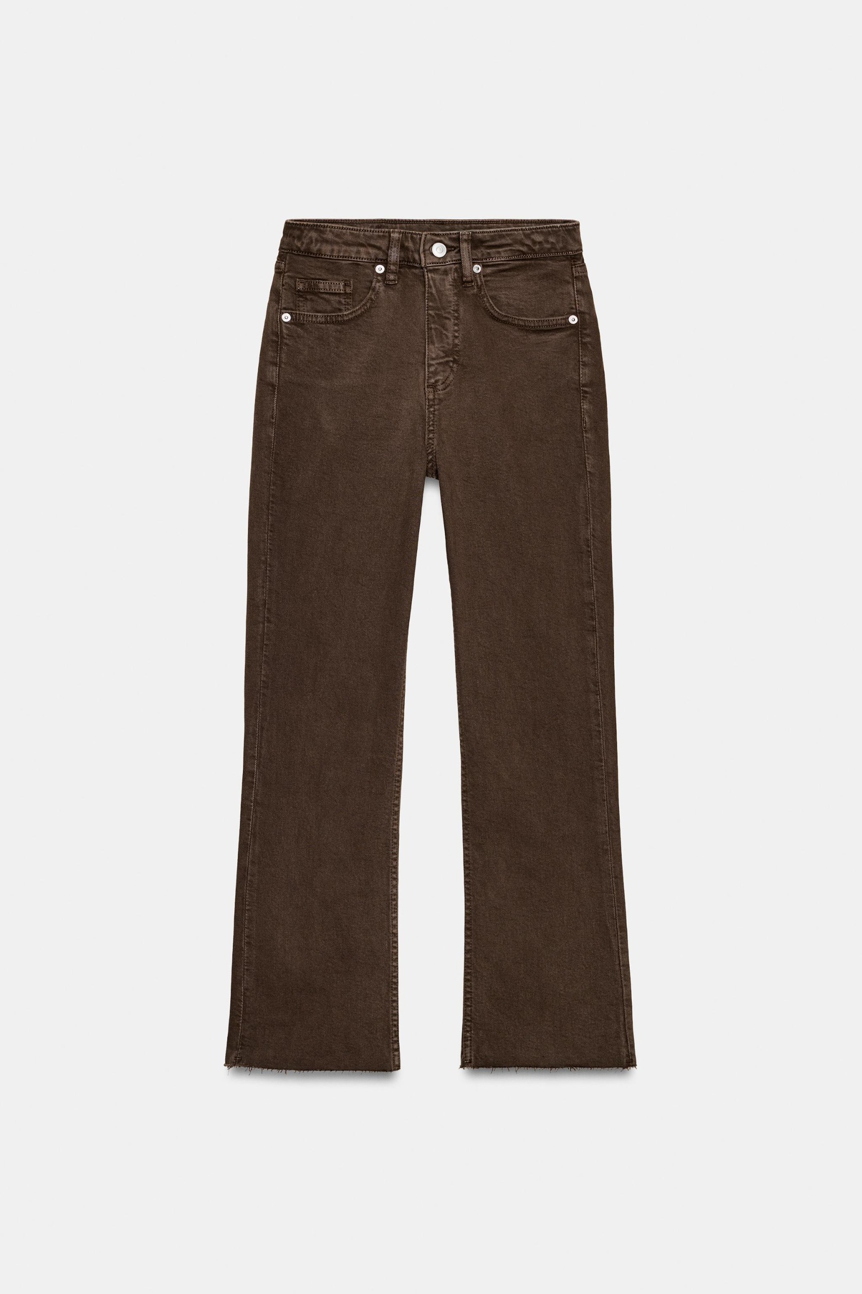 zara brown jeans