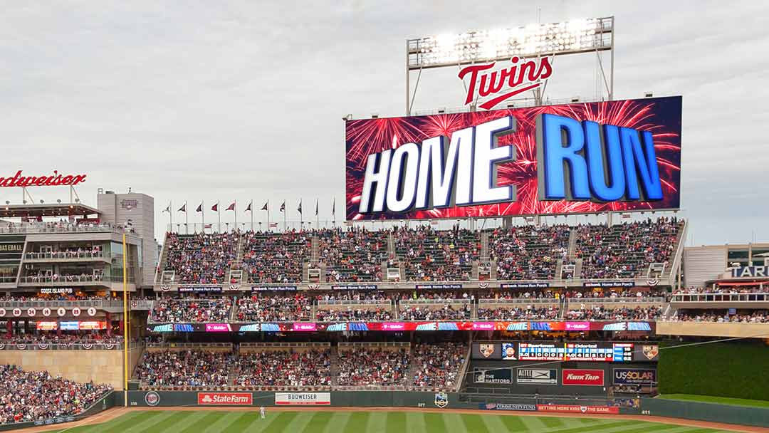 Minnesota Twins upgrade celebration sign at Target Field