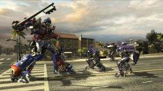 Still from the video game Transformers The Game.