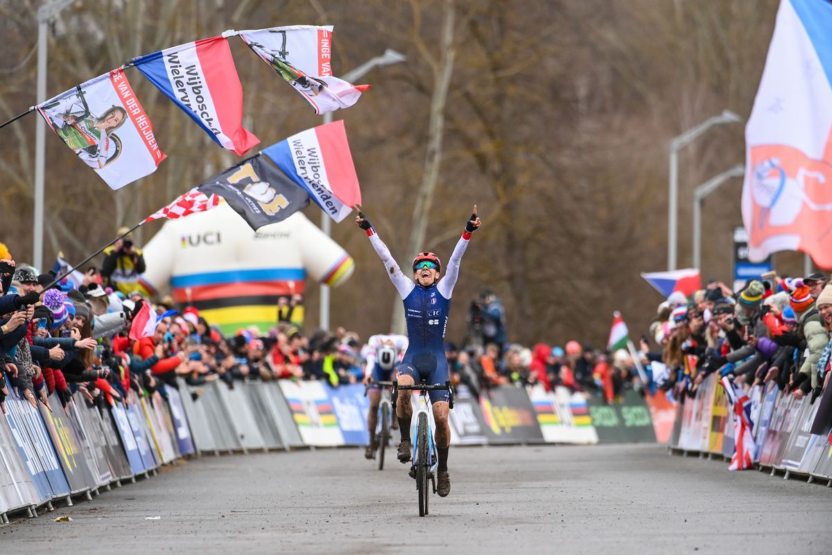 C&eacute;lia Gery of France celebrates victory