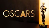 Oscars 2026 key art showing an Oscar award