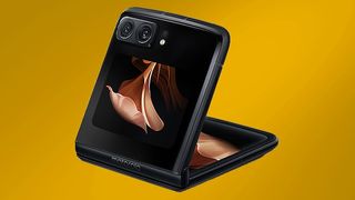 Motorola Razr 2022 partially folded