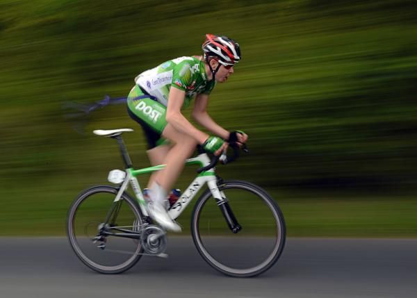 Connor McConvey (An Post Sean Kelly Team) in action during the second stage of the 2012 An Post R&aacute;s.