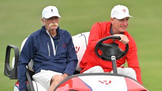 Jim Furyk and caddie Fluff Cowan