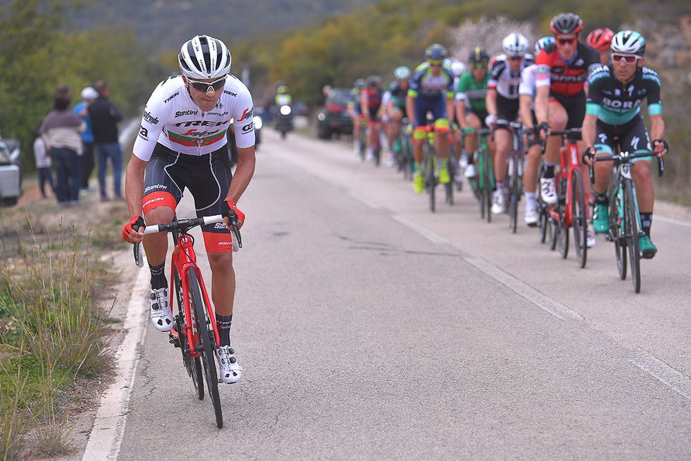 Trek-Segafredo's Ruben Guerreiro attacks late in stage 5 at Volta ao Algarve