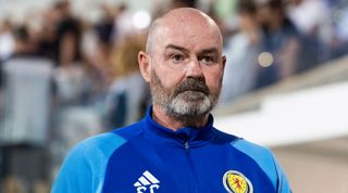 Steve Clarke before a UEFA Euro 2024 qualifier between Cyprus and Scotland at the AEK Arena, on September 08, 2023, in Larnaca, Cyprus.