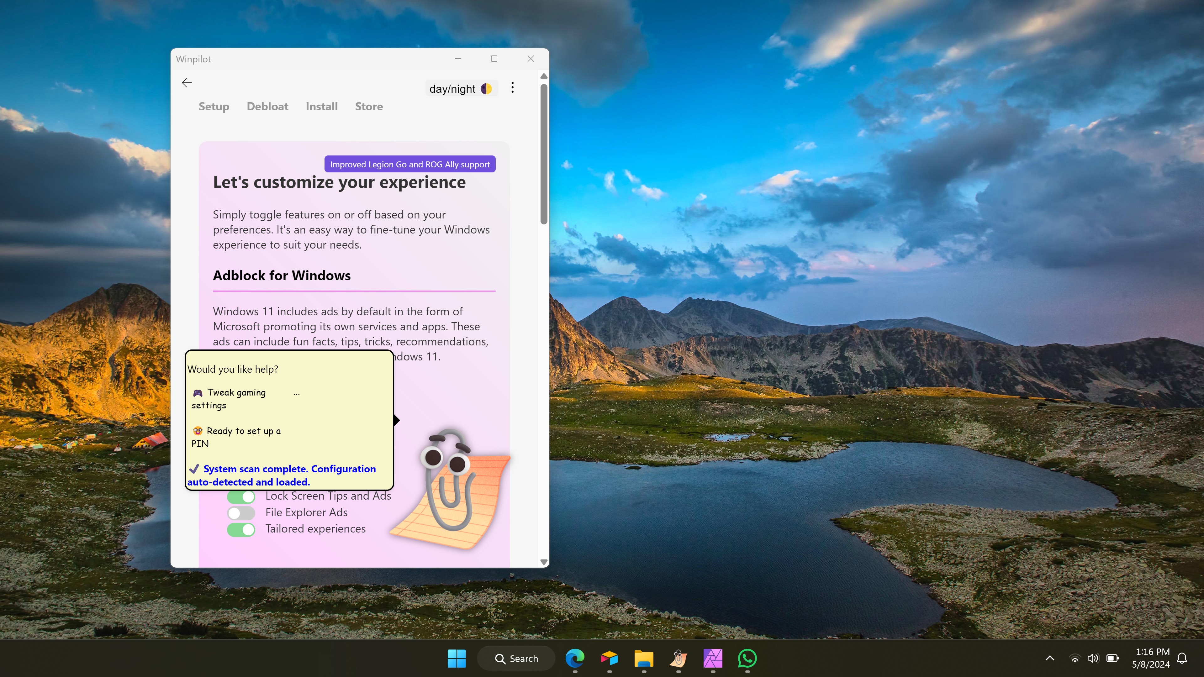 Clippy, печально известная скрепка, здесь, чтобы разблокировать Windows 11 и избавить вас от рекламы