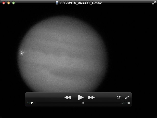 jupiter impact september 10 2012 george hall