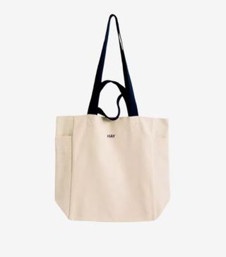 Image of white tote bag 