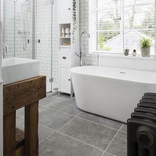 bathroom with potted plant and basin