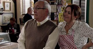 Norris and Anna wave Roy off as Cathy whisks him away on a surprise birthday day out