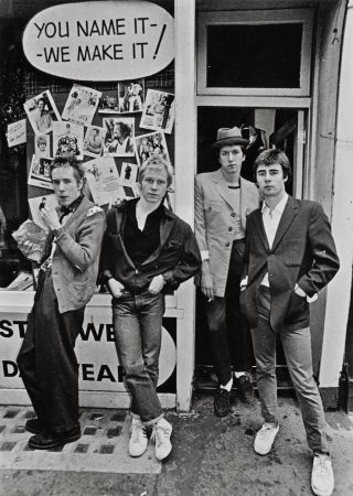 Early Sex Pistols, in 1976: (l-r) Johnny Rotten, Paul Cook, Steve Jones, Glen Matlock
