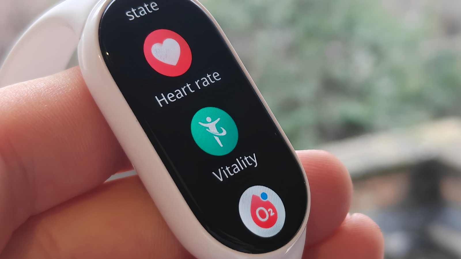 The Xiaomi Smart Band 10 on its app list page