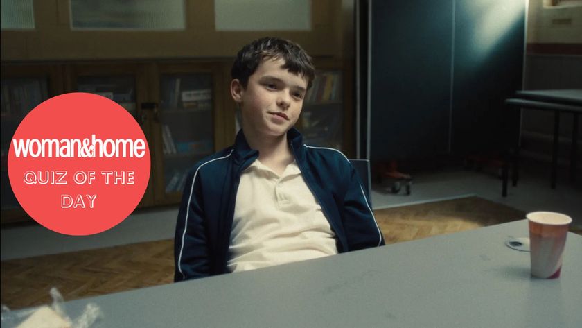 A still from Adolescence starring Owen Cooper, with the woman&amp;home Quiz of the Day badge over the top