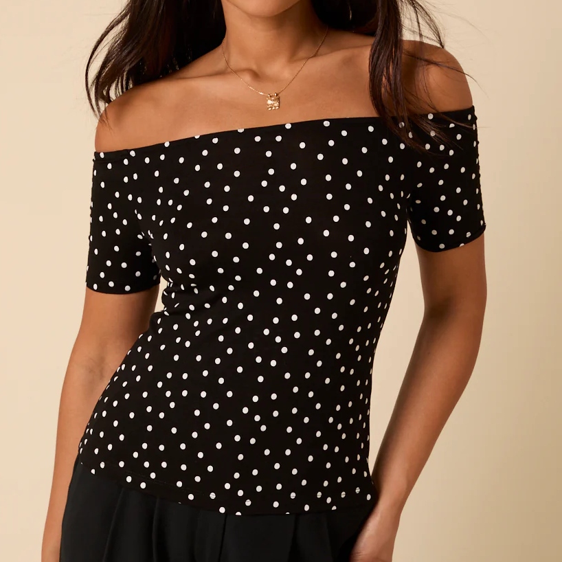 Nobody's Child Polka Dot Top