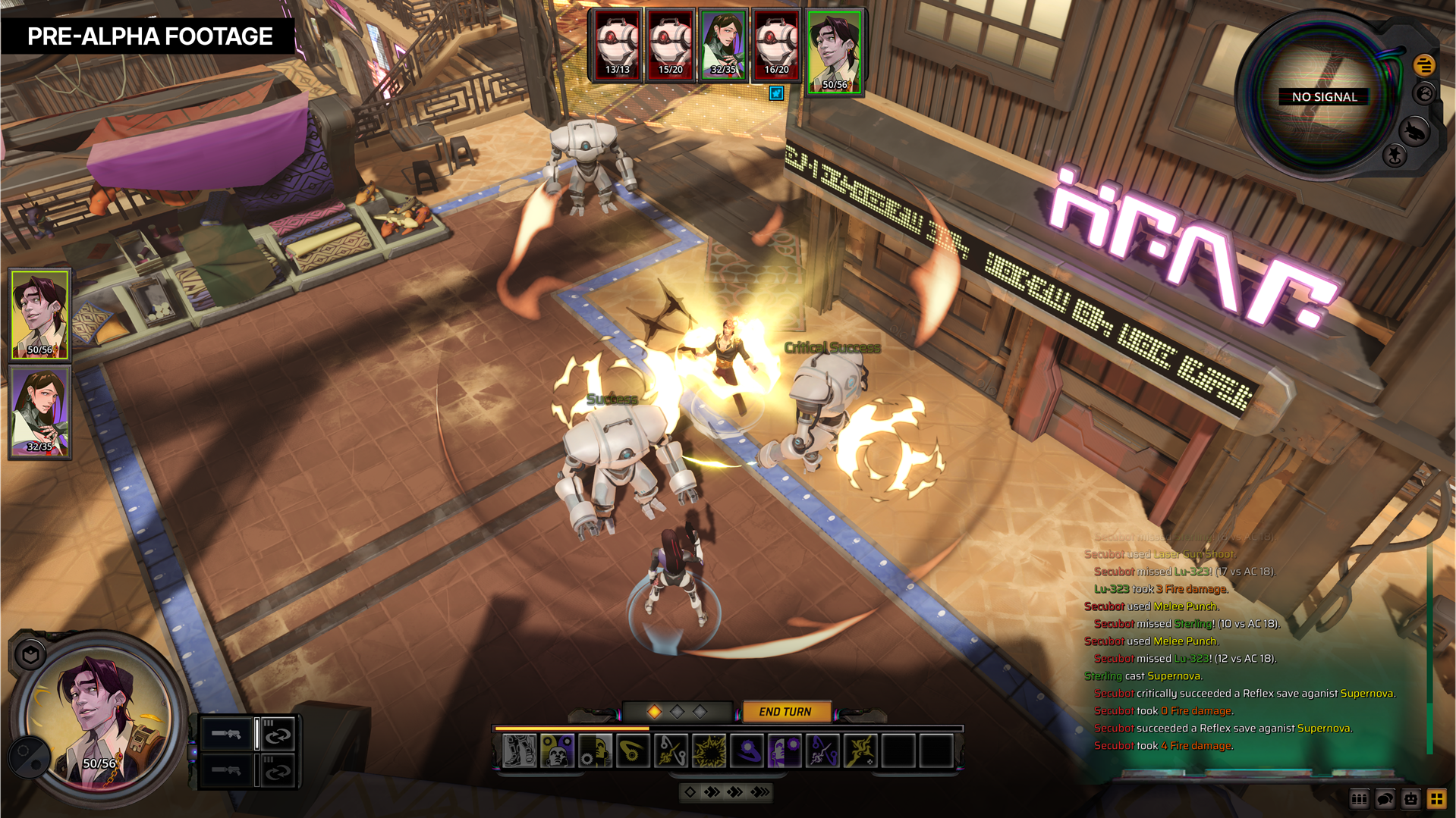 Assorted screenshots of pre-alpha footage from Starfinder: Afterlight.