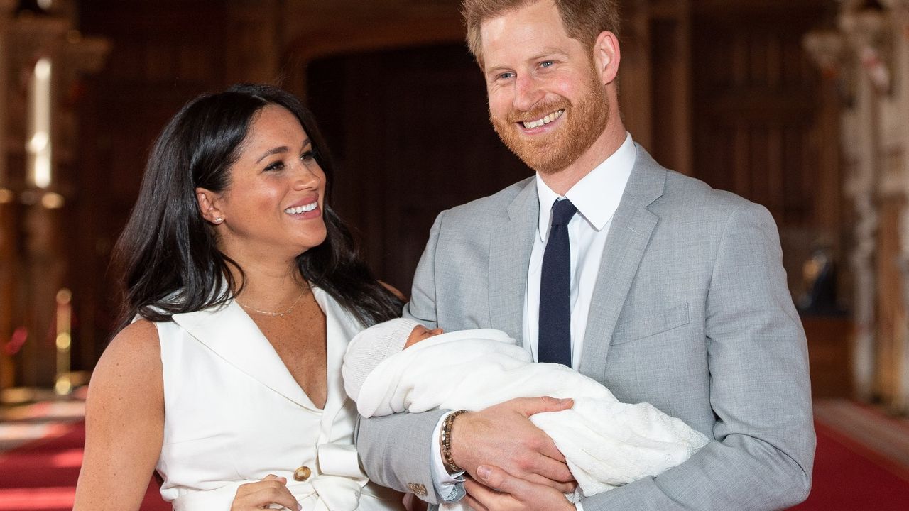 Meghan and Harry with Archie