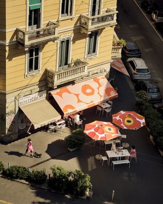 Marimekko pop up cafe at milan design week 2024