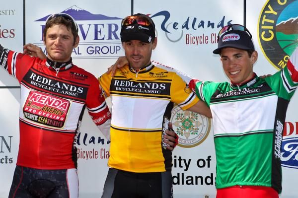 Francisco Mancebo (RealCyclist.com) holds onto yellow while John Bennett (California Giant-Specialized) gets the sprint jersey and Phil Gaimon (Kenda-5 Hour Energy) gets the climber's jersey