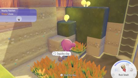 Squishy Clay collection in Pokemon Pokopia