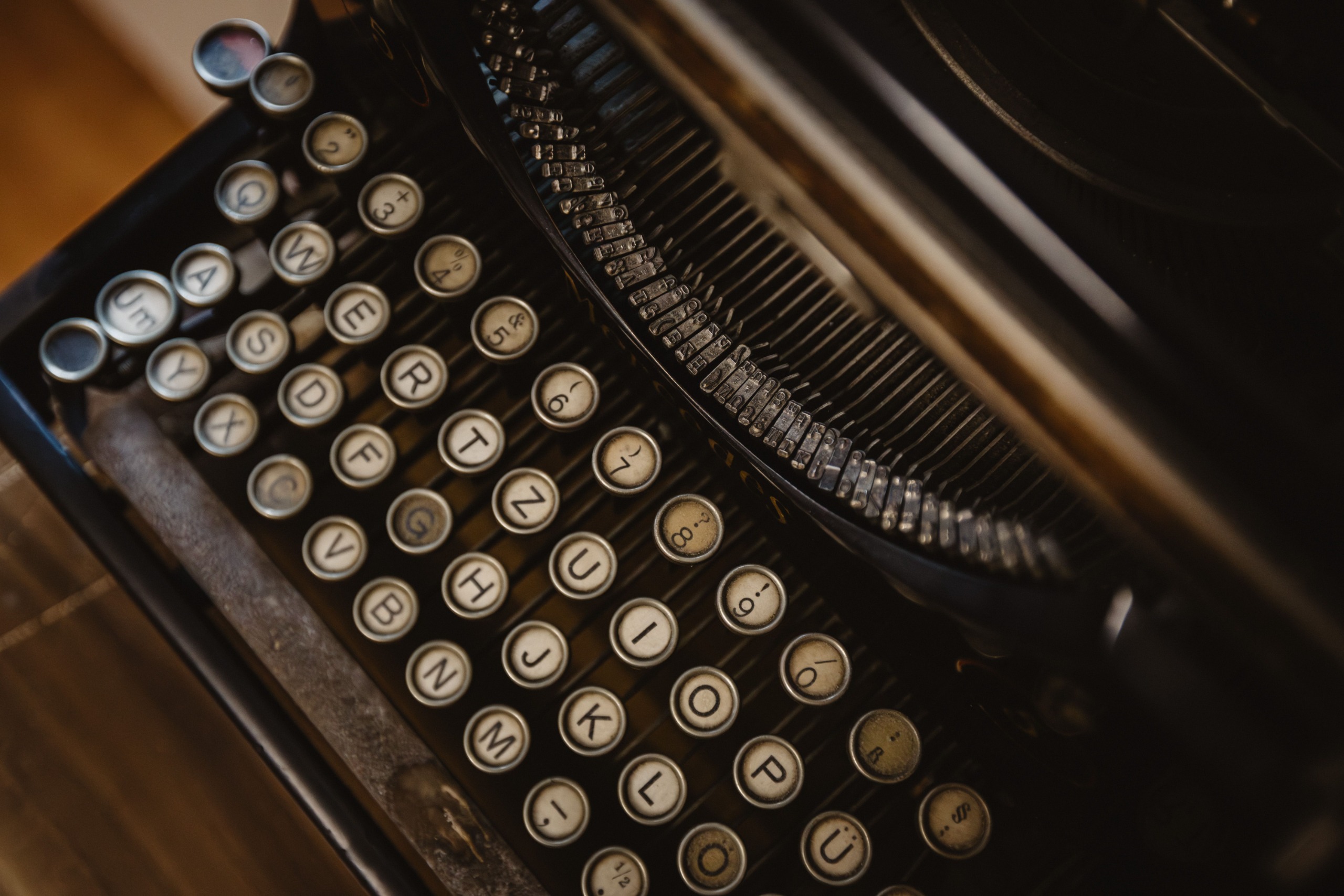 An old fashioned typewriter