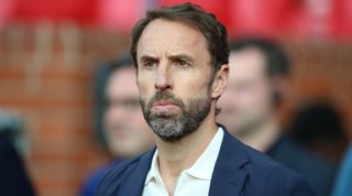 England manager Gareth Southgate on the touchline ahead of a match