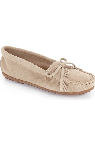 'kilty' suede Moccasin shoes