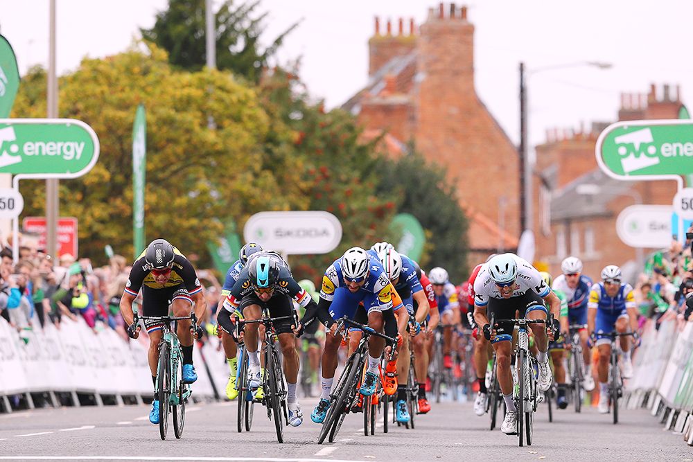 Fernando Gaviria wins stage 4 at the Tour of Britain