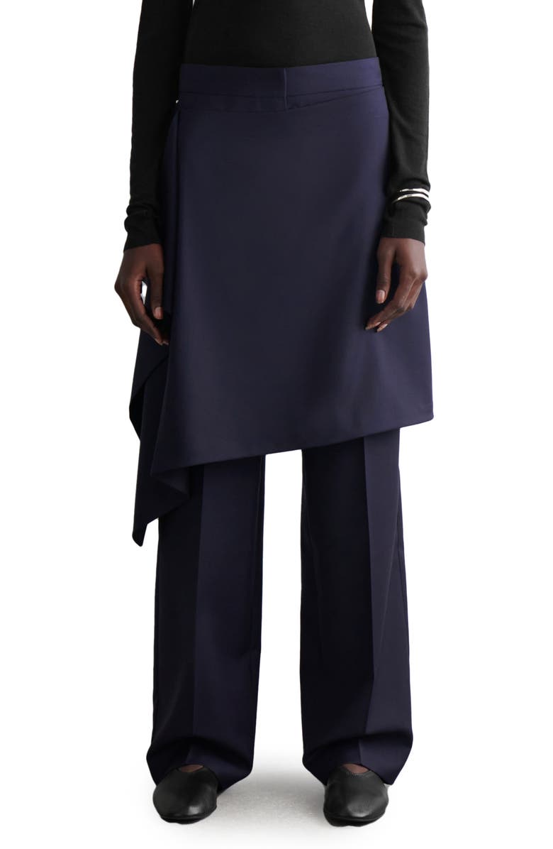 Ink Wool Skirt Pants