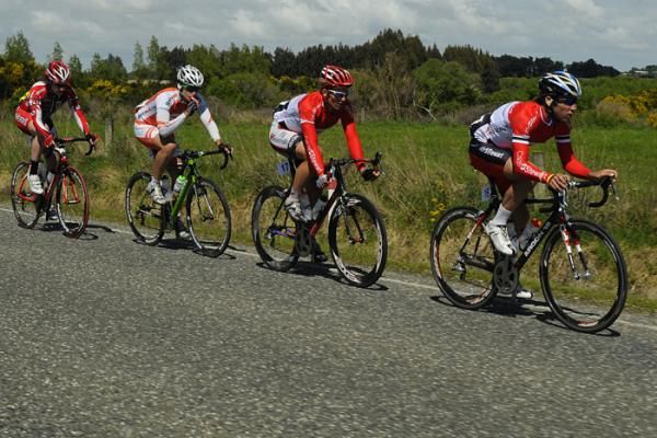 Mark Langlands leads the break as their lead extends to 2 minutes