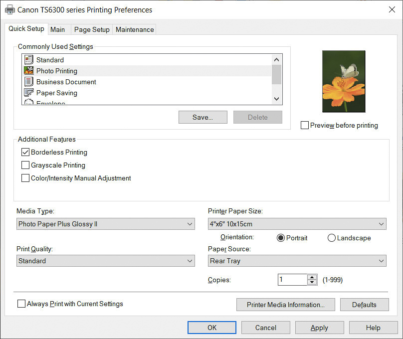 canon pixma ts6350a scanning