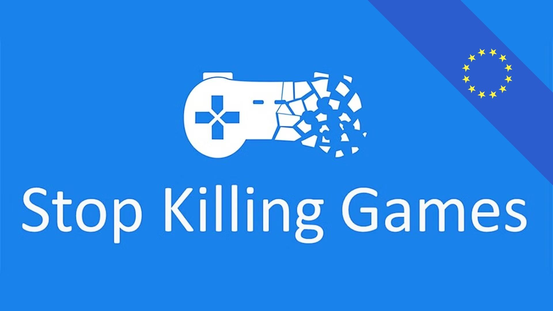 Stop Killing Games logo with a European union logo