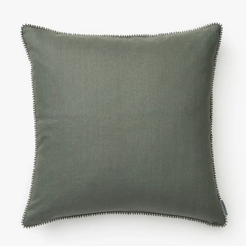 muted green cushion