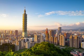 City of Taipei at sunset, Taiwan