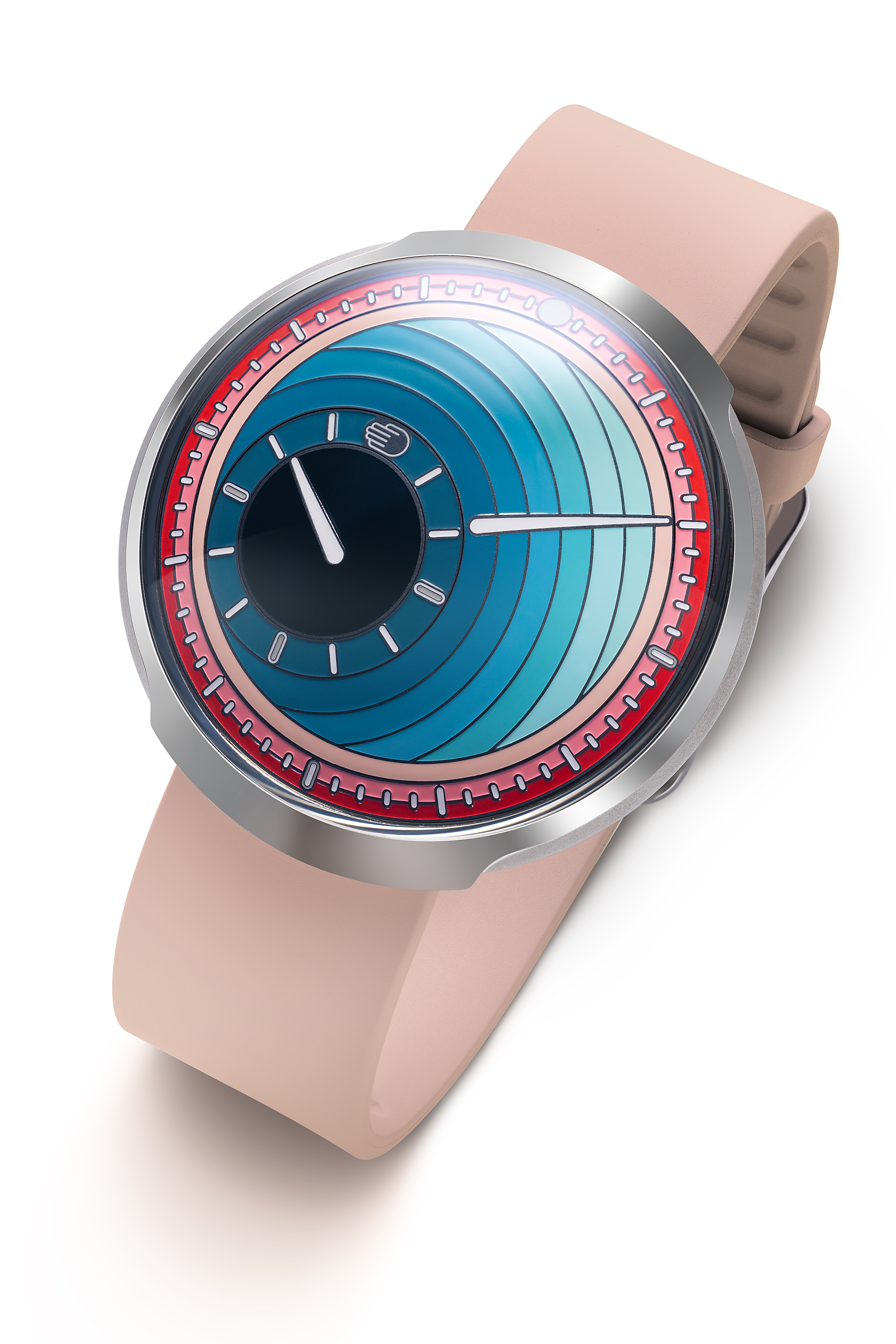 pastel coloured watch