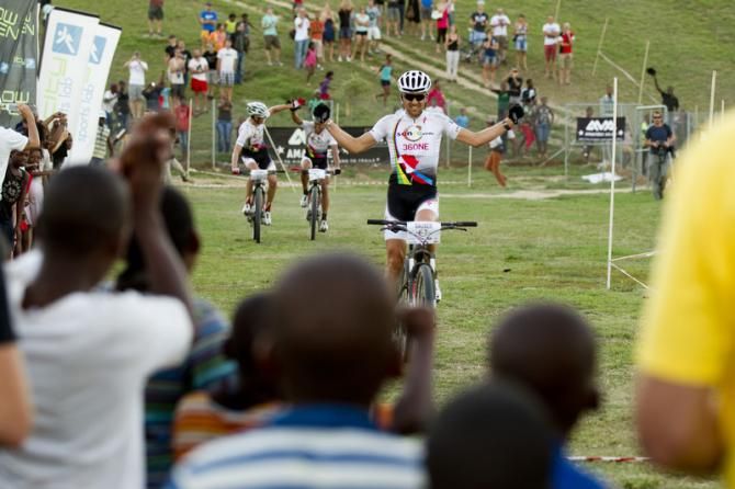 Christoph Sauser wins