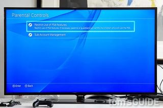 Setting up parental controls on PlayStation step 2