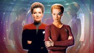 Star Trek Voyager of Janeway and Seven